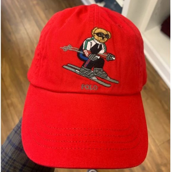 ralph lauren red baseball cap